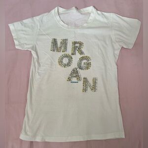Morgan White Short Sleeve Tee